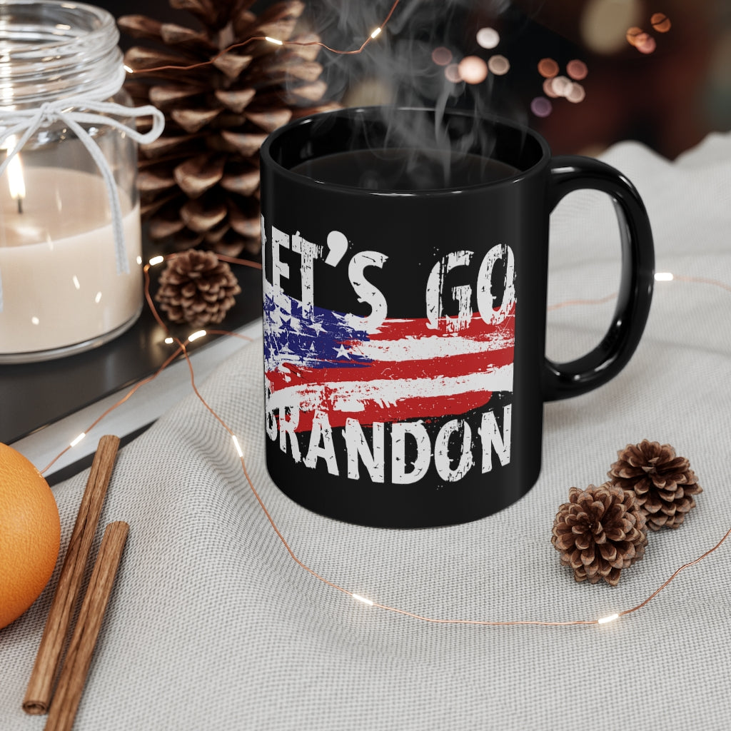 Let's Go Brandon - Black mug 11oz