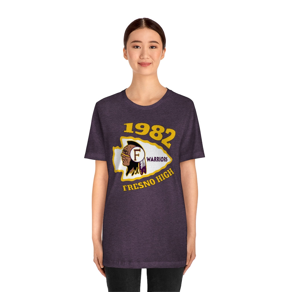 1982 Fresno High Warriors - Unisex Jersey Short Sleeve Tee Bella Canvas 3001