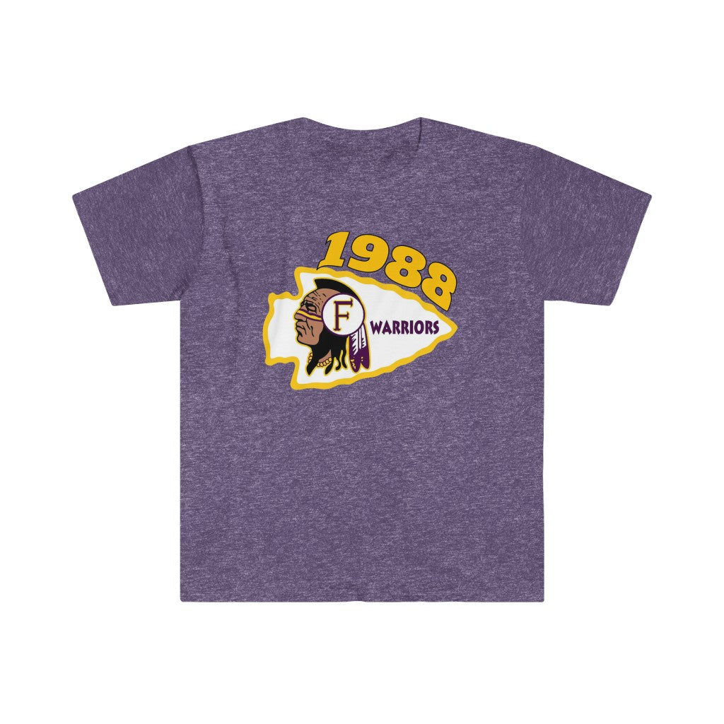 1988 Fresno High Warriors Top Side - Unisex Softstyle T-Shirt