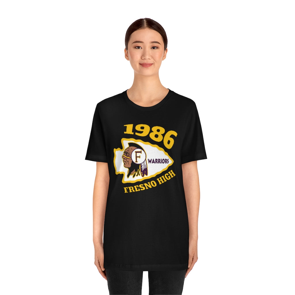 Fresno High Warriors 1986 - Unisex Jersey Short Sleeve Tee