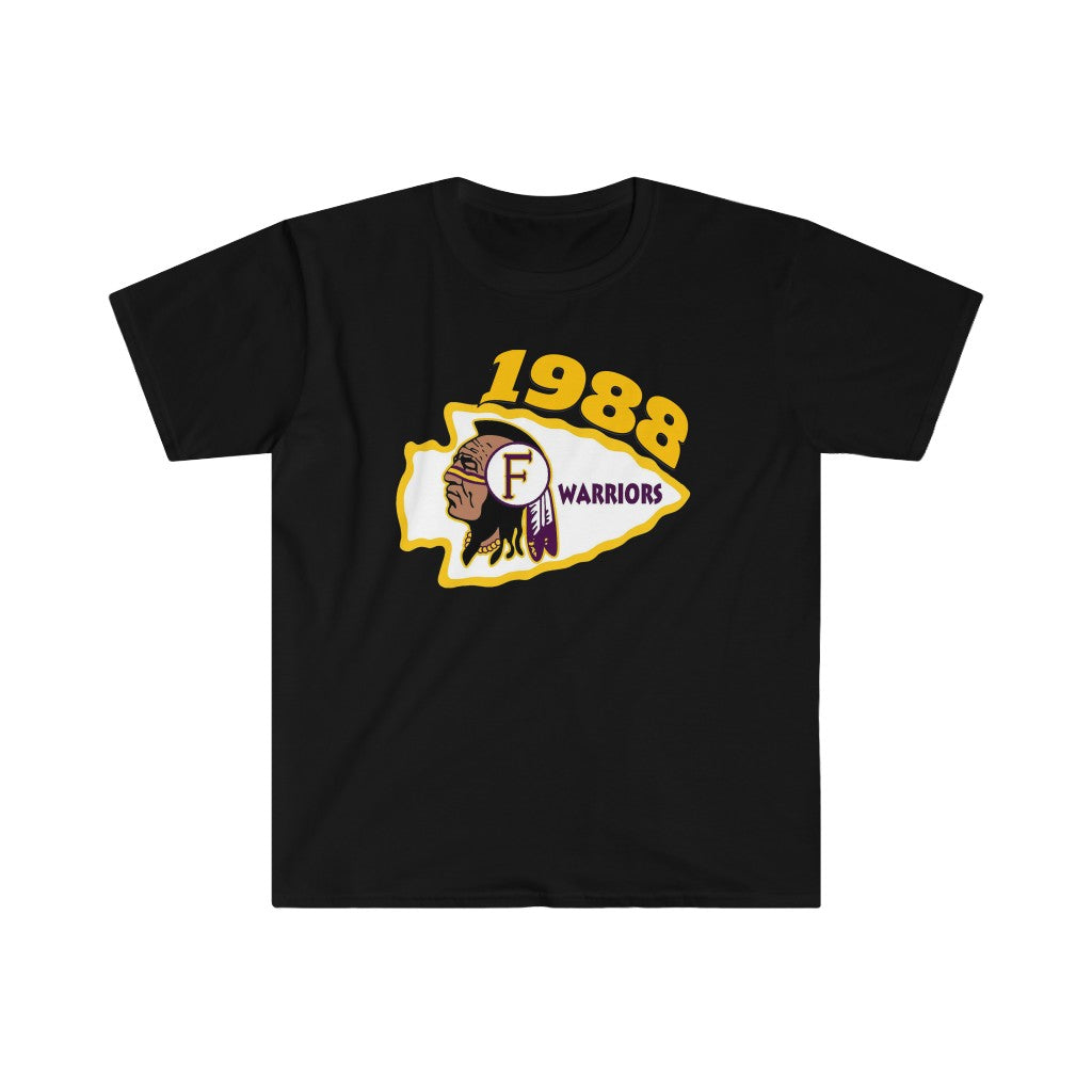 1988 Fresno High Warriors Top Side - Unisex Softstyle T-Shirt