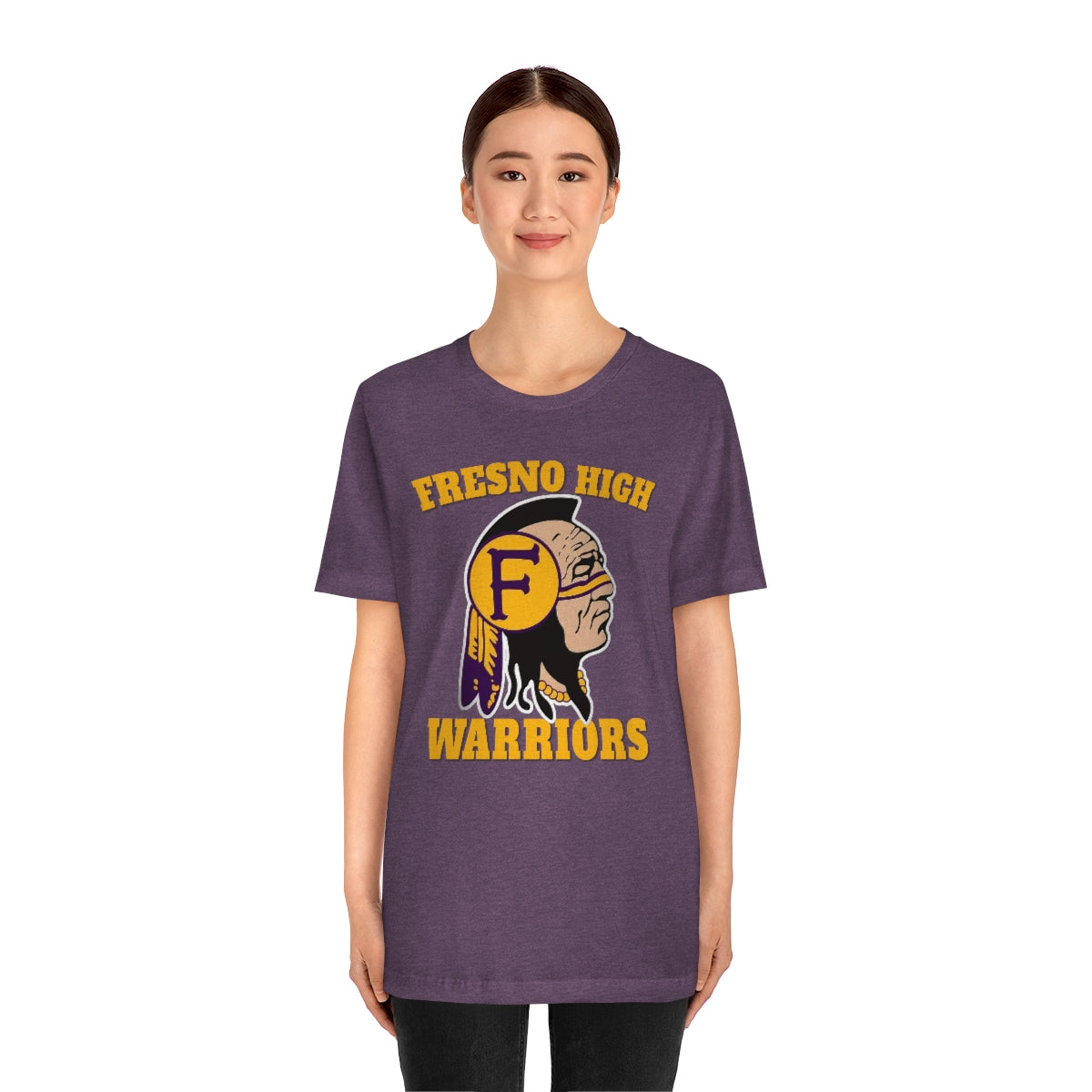 Fresno High Warriors Indian Head 3 - Bella Canvas 3001