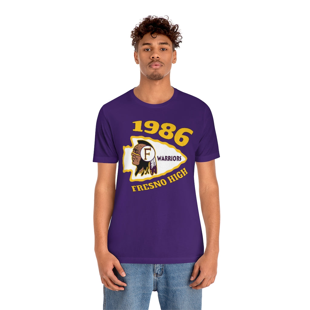 Fresno High Warriors 1986 - Unisex Jersey Short Sleeve Tee