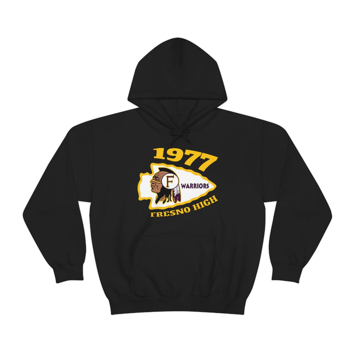 1977 Fresno High Tomahawk - Unisex Heavy Blend™ Hooded Sweatshirt