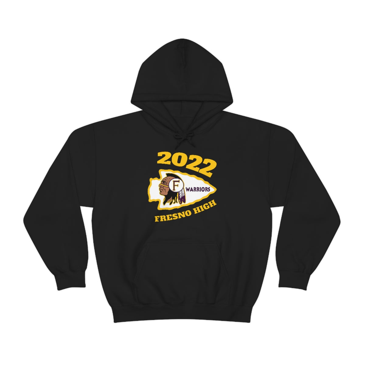 2022 Fresno High Tomahawk Logo - Unisex Heavy Blend™ Hooded Sweatshirt