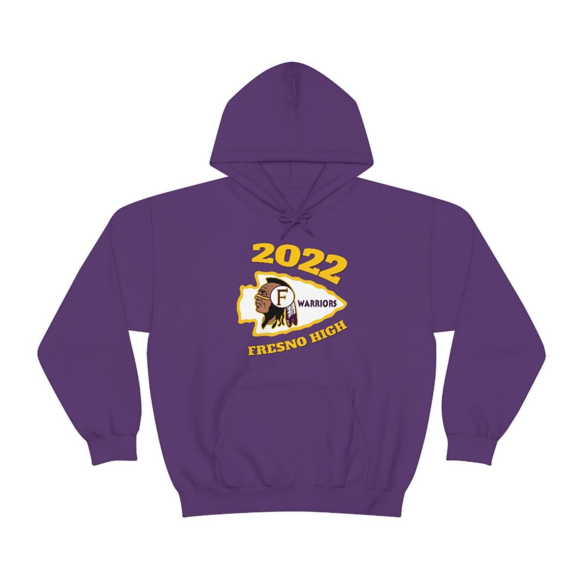 2022 Fresno High Tomahawk Logo - Unisex Heavy Blend™ Hooded Sweatshirt