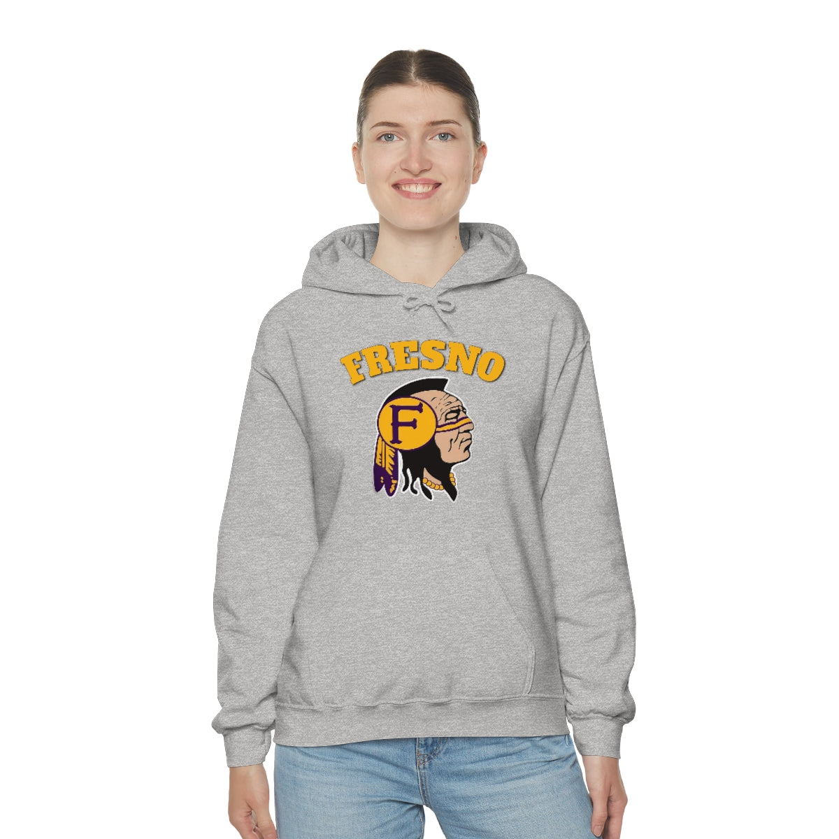 Fresno Indian Head - Unisex Heavy Blend™ Hooded Sweatshirt