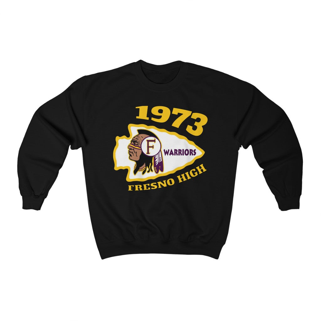 1973 Fresno High Warriors - Unisex Heavy Blend™ Crewneck Sweatshirt