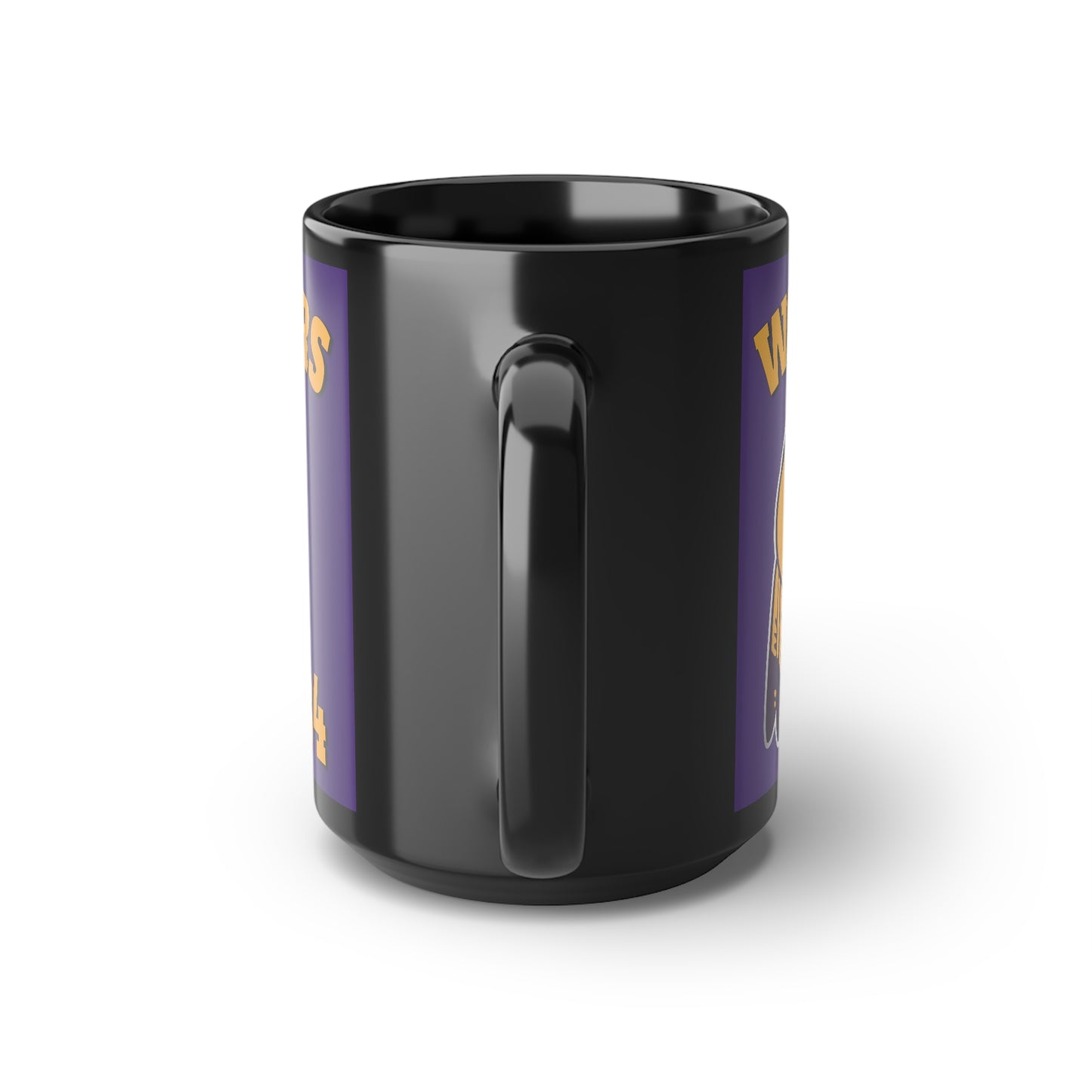 84 Warriors Indian Logo - Black Mug, 15oz