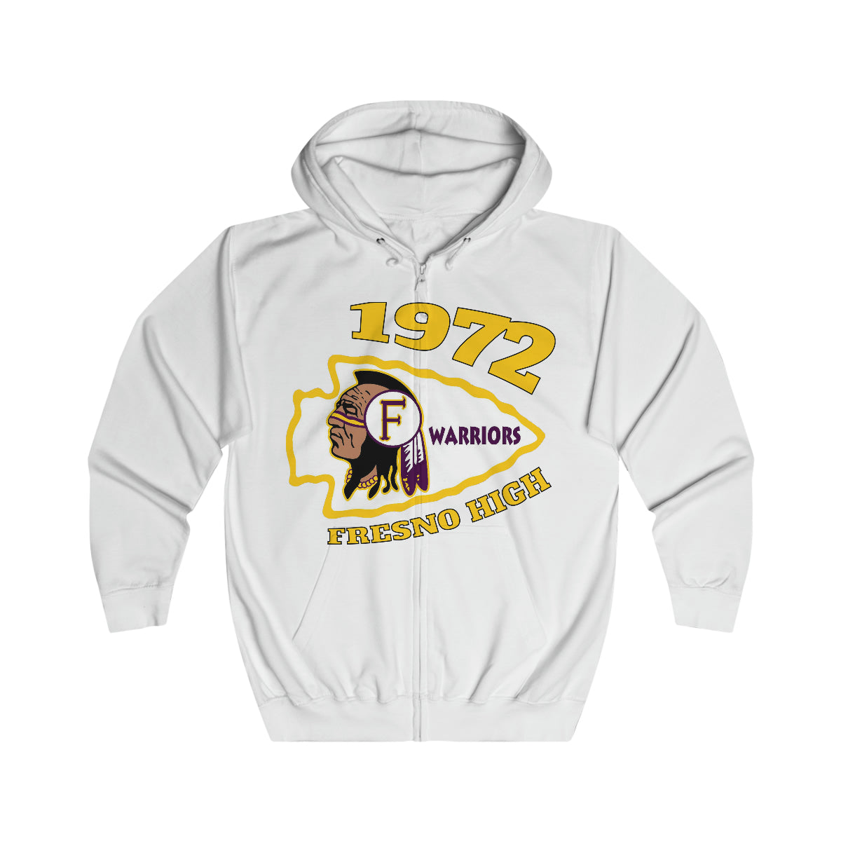 1972 Fresno High - Unisex Full Zip Hoodie