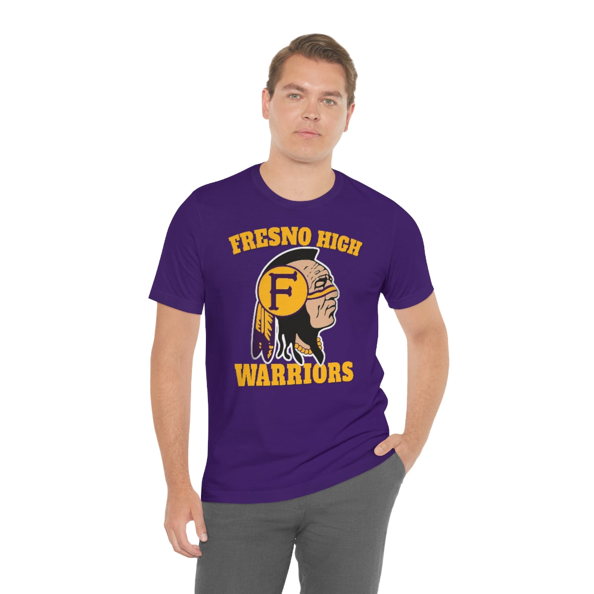 Fresno High Warriors Indian Head 3 - Bella Canvas 3001