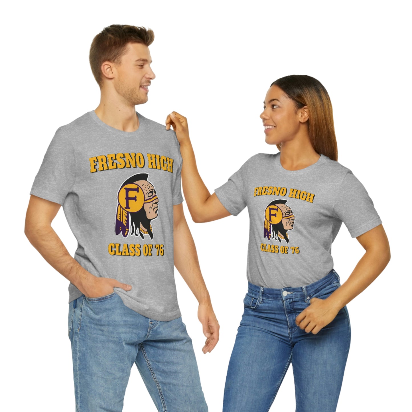 Class of 76 Fresno High - Unisex Jersey Short Sleeve Tee