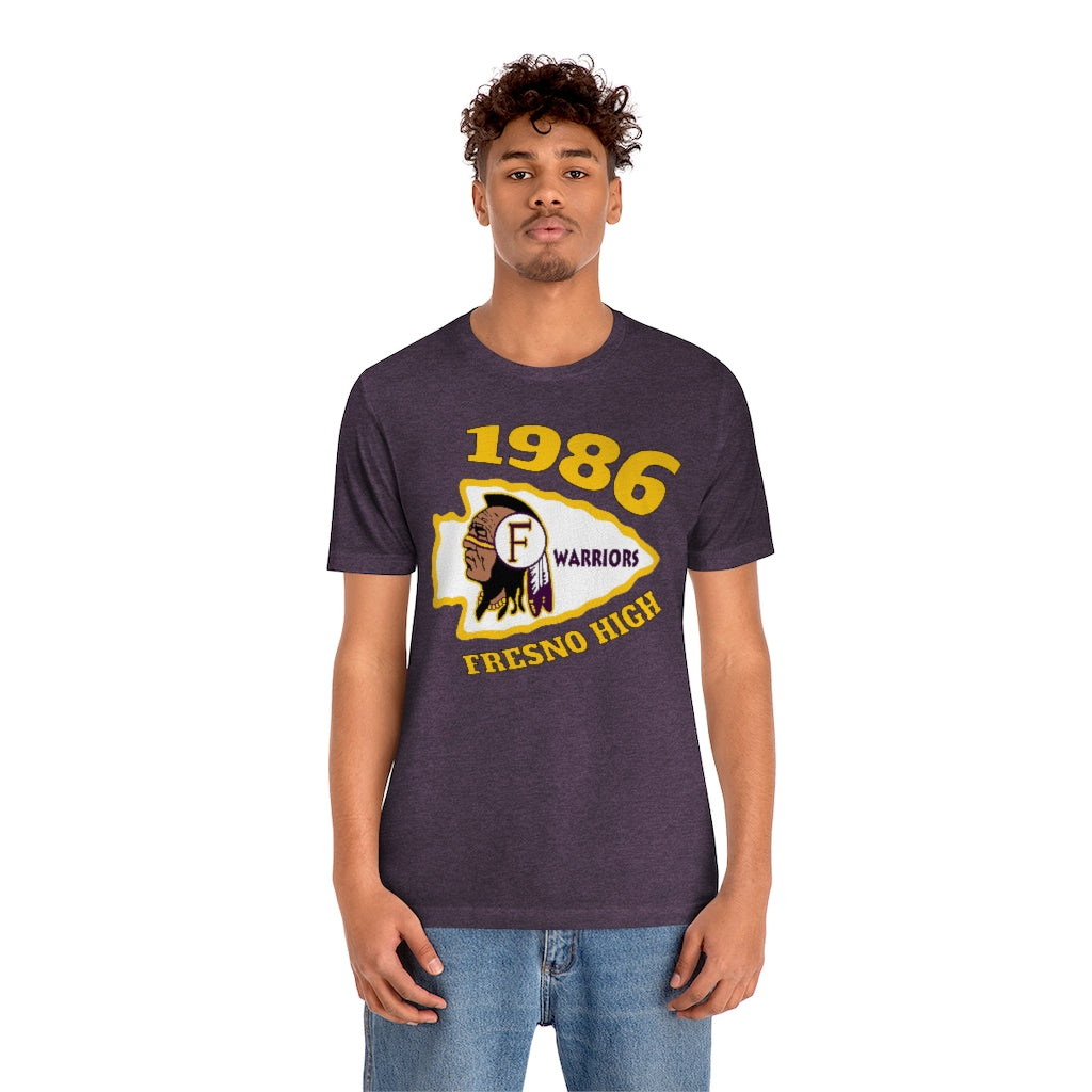 Fresno High Warriors 1986 - Unisex Jersey Short Sleeve Tee