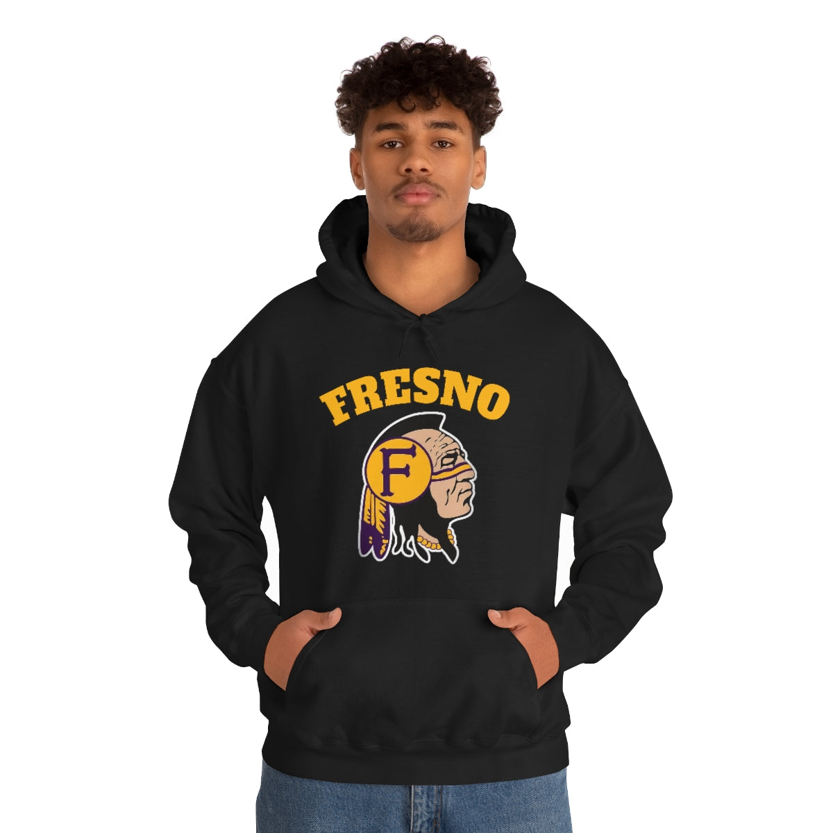 Fresno Indian Head - Unisex Heavy Blend™ Hooded Sweatshirt