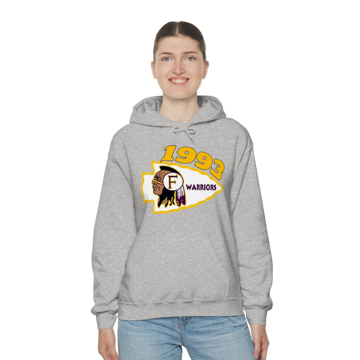 1993 Fresno High Warriors - Unisex Heavy Blend™ Hooded Sweatshirt