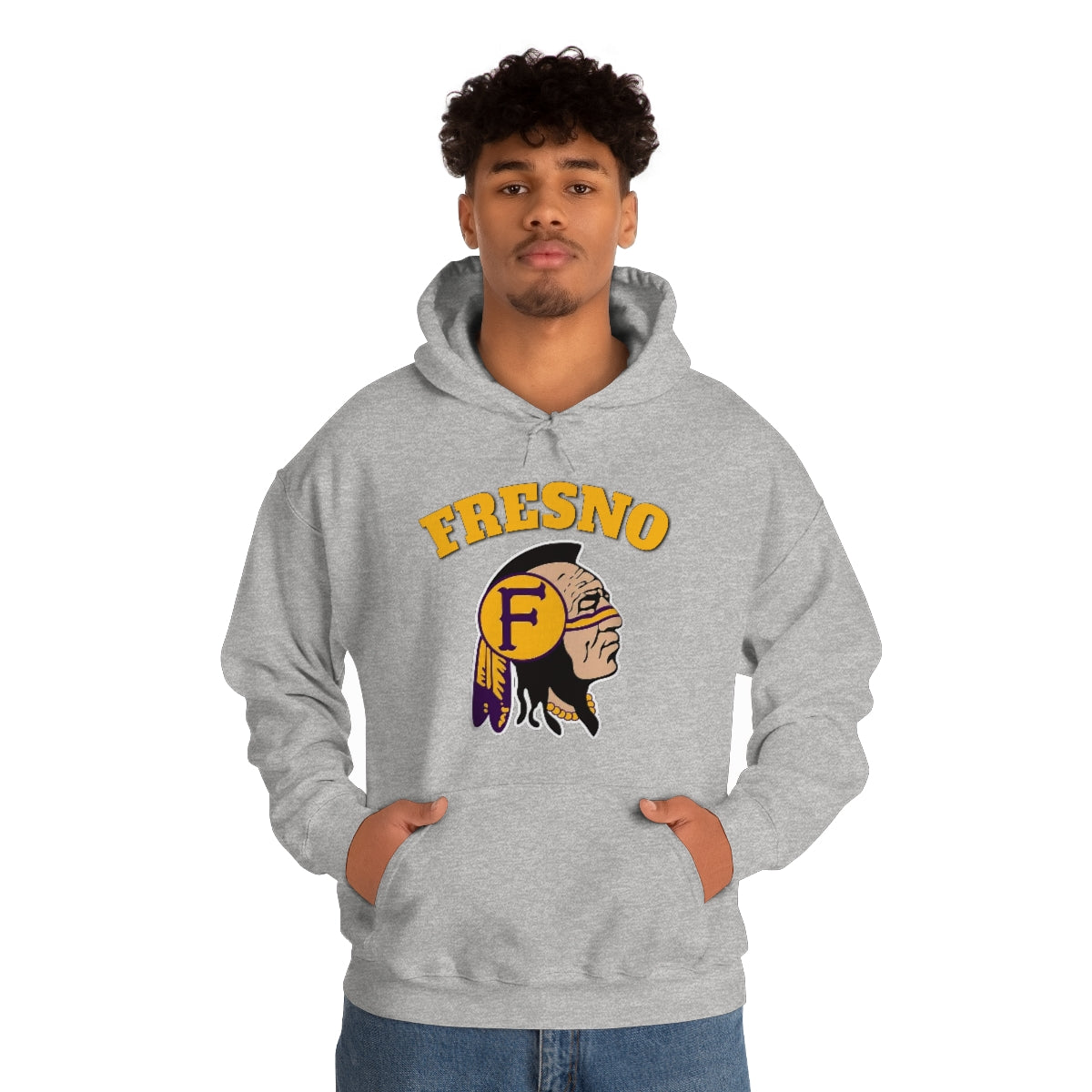 Fresno Indian Head - Unisex Heavy Blend™ Hooded Sweatshirt