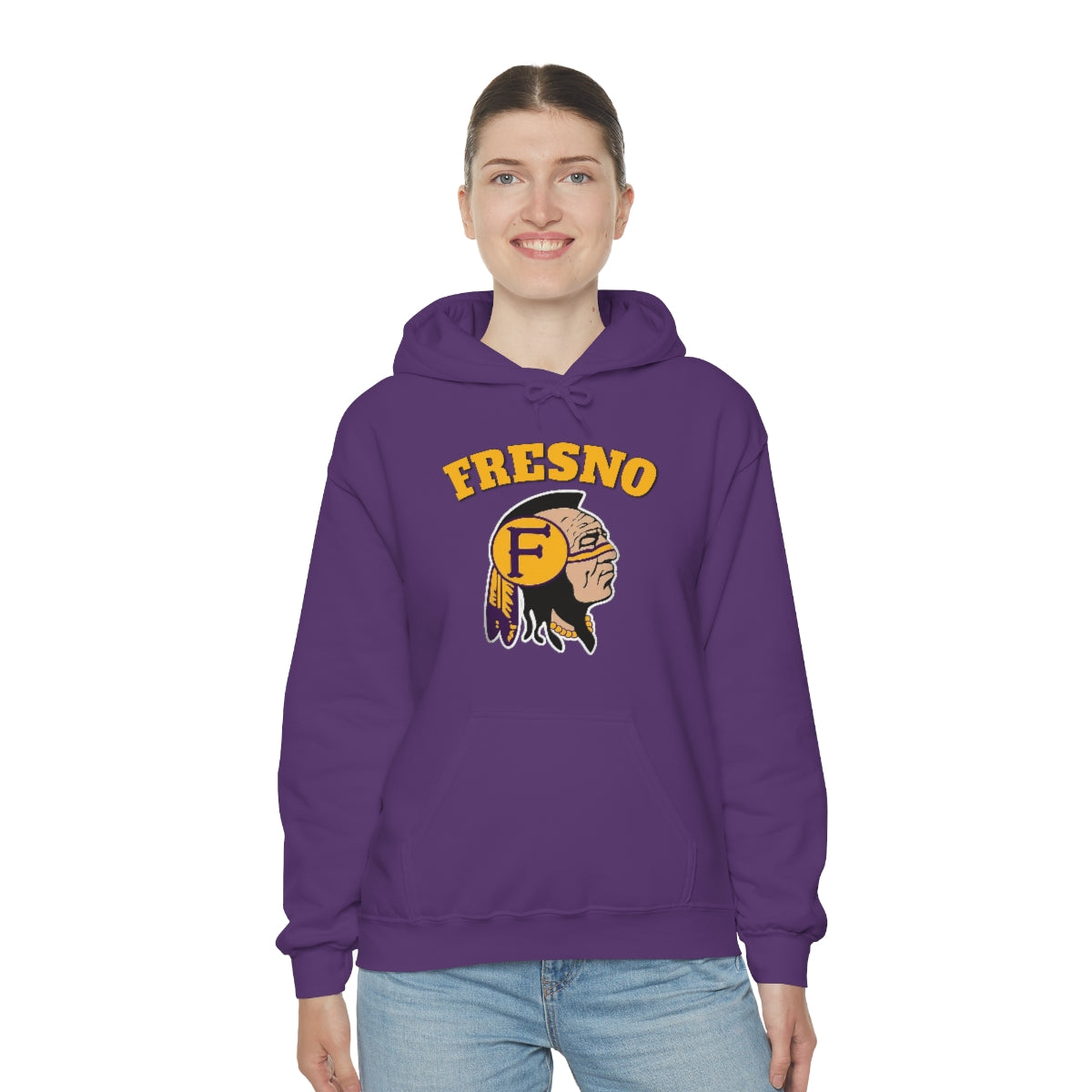 Fresno Indian Head - Unisex Heavy Blend™ Hooded Sweatshirt