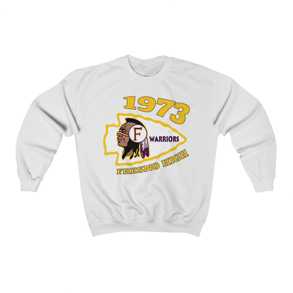 1973 Fresno High Warriors - Unisex Heavy Blend™ Crewneck Sweatshirt