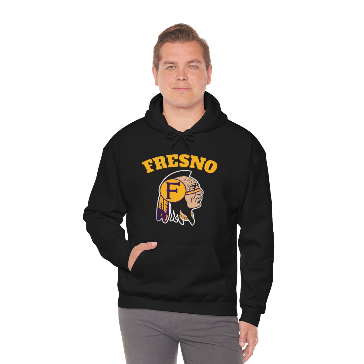 Fresno Indian Head - Unisex Heavy Blend™ Hooded Sweatshirt