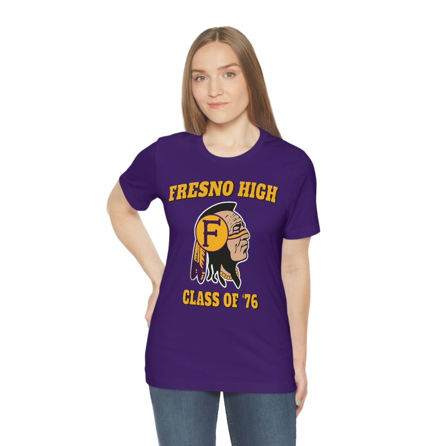 Class of 76 Fresno High - Unisex Jersey Short Sleeve Tee