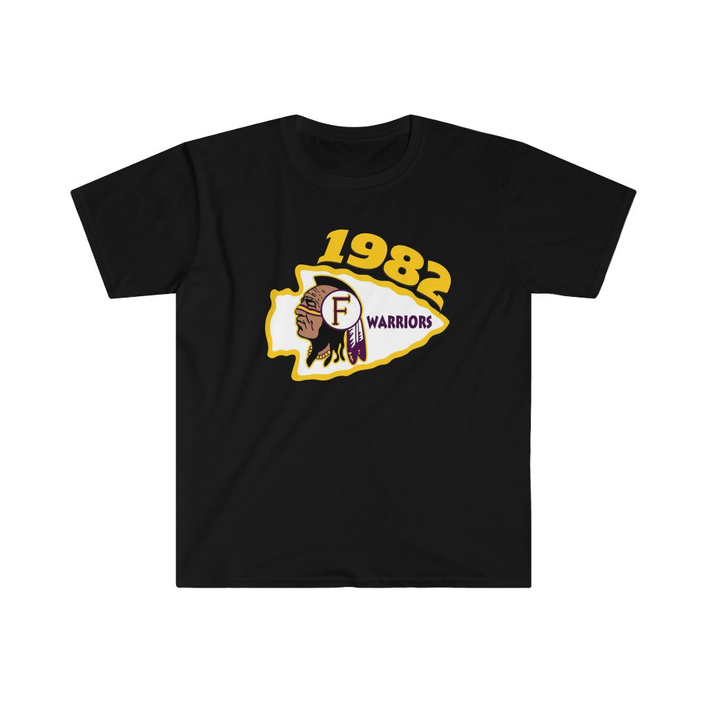 1982 Fresno High Warriors Top Side - Unisex Softstyle T-Shirt