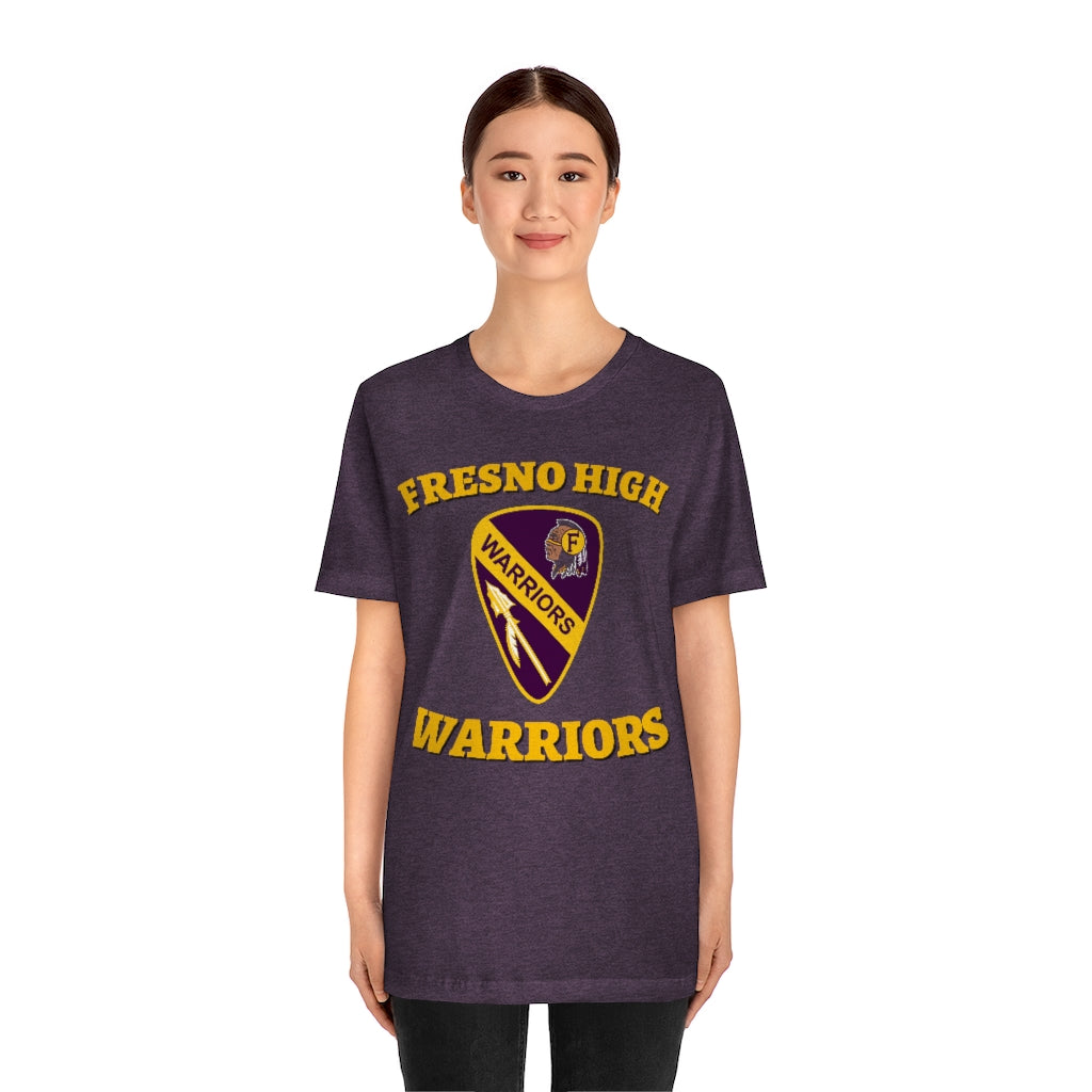 Fresno High Warriors Guitar Pick - Unisex Jersey Short Sleeve Tee