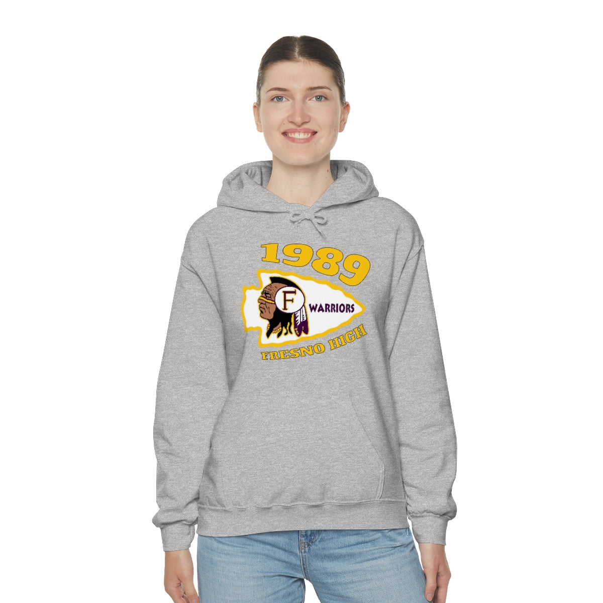 1989 Fresno High Warriors - Unisex Heavy Blend™ Hooded Sweatshirt