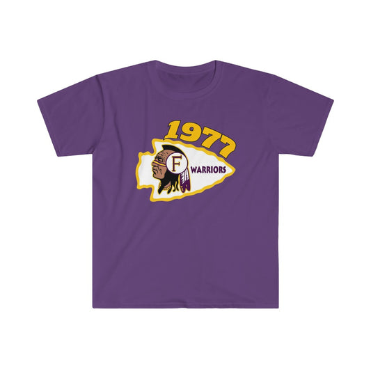 1977 Fresno High Warriors Top Side - Unisex Softstyle T-Shirt