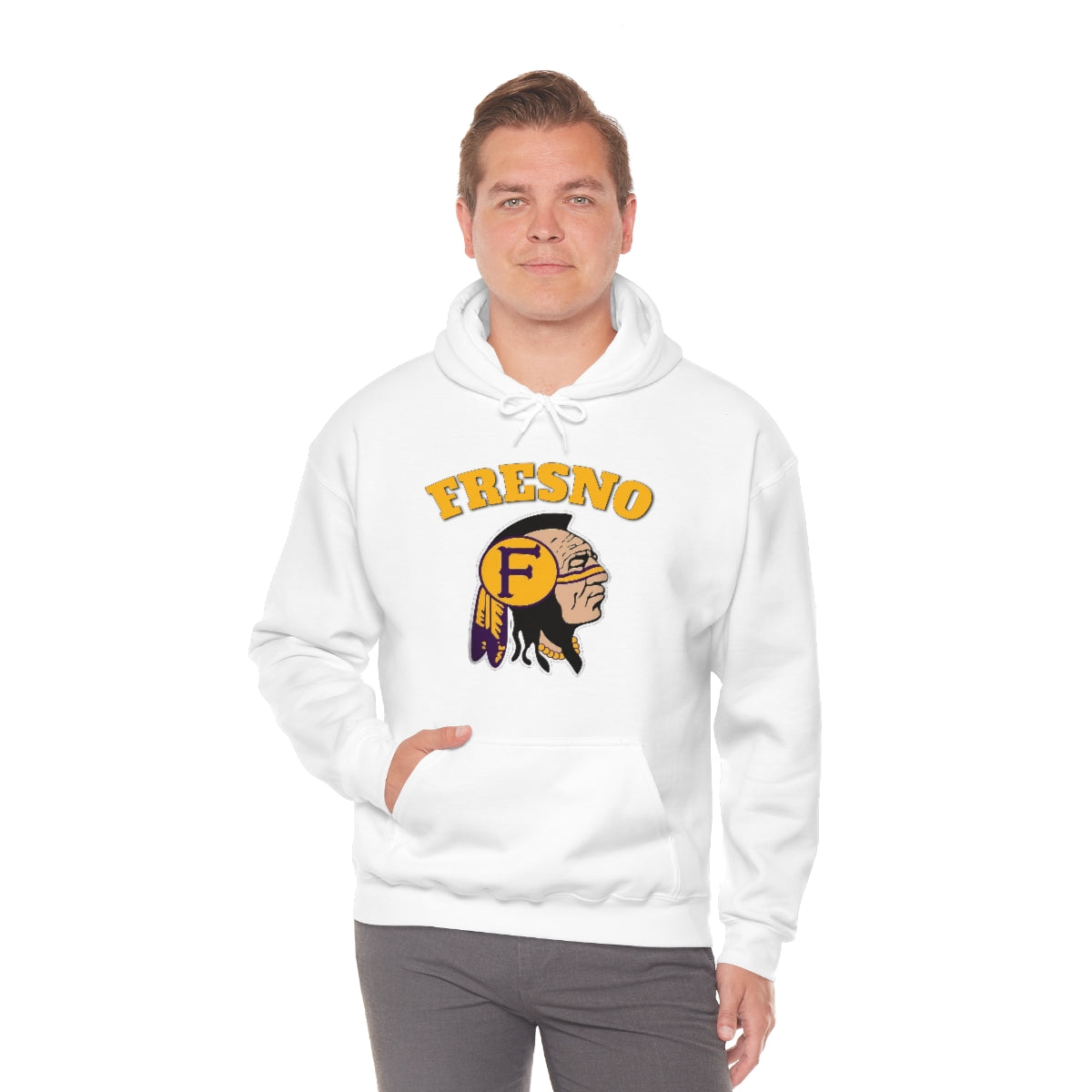 Fresno Indian Head - Unisex Heavy Blend™ Hooded Sweatshirt