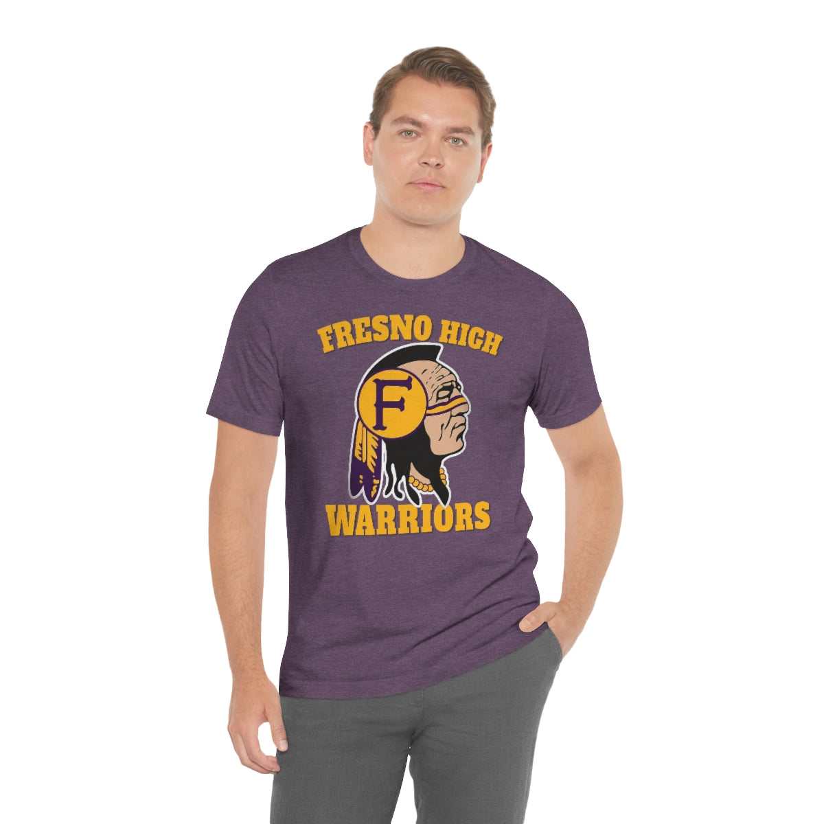 Fresno High Warriors Indian Head 3 - Bella Canvas 3001