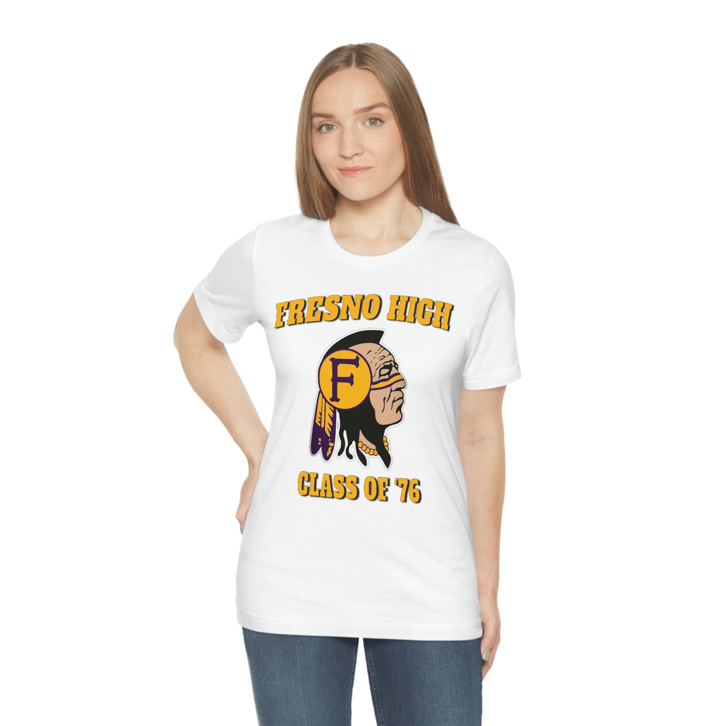 Class of 76 Fresno High - Unisex Jersey Short Sleeve Tee