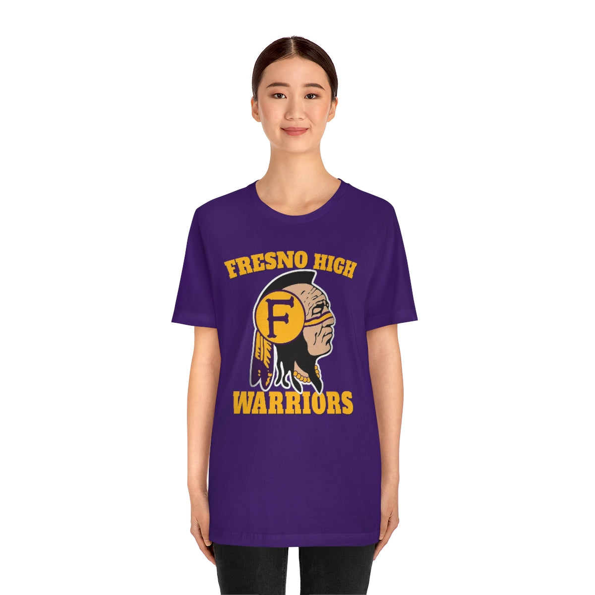 Fresno High Warriors Indian Head 3 - Bella Canvas 3001