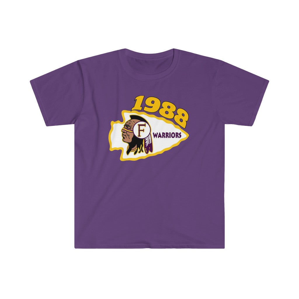 1988 Fresno High Warriors Top Side - Unisex Softstyle T-Shirt