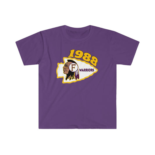 1988 Fresno High Warriors Top Side - Unisex Softstyle T-Shirt