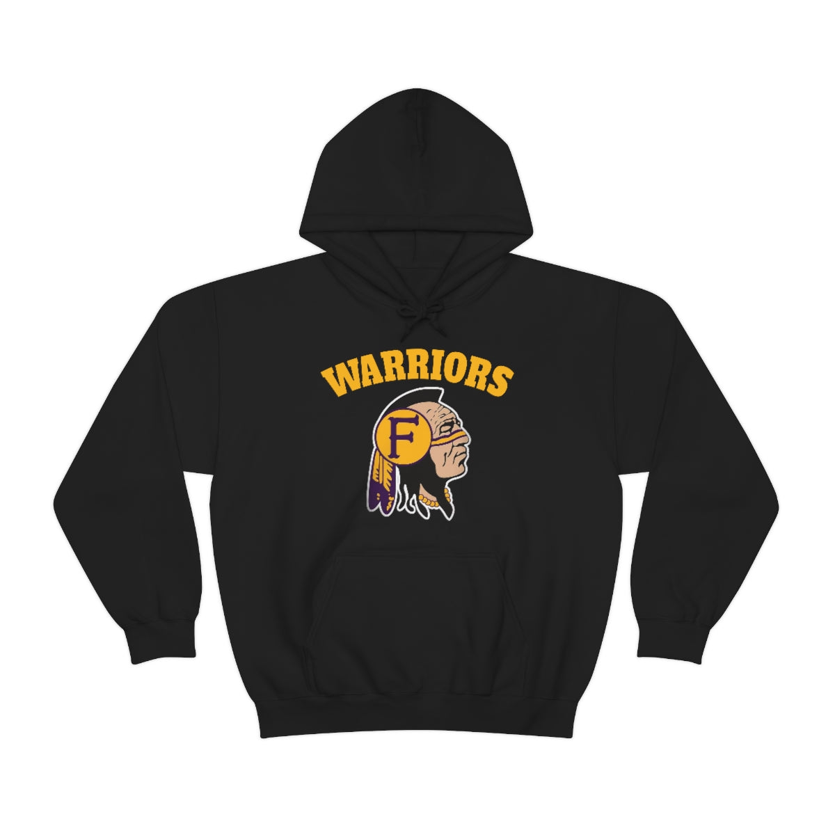 Warriors Indian Head - Unisex Heavy Blend™ Hooded Sweatshirt