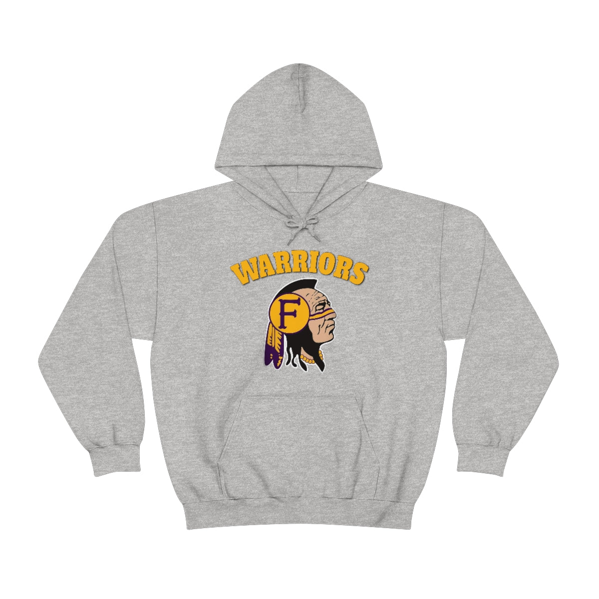 Warriors Indian Head - Unisex Heavy Blend™ Hooded Sweatshirt