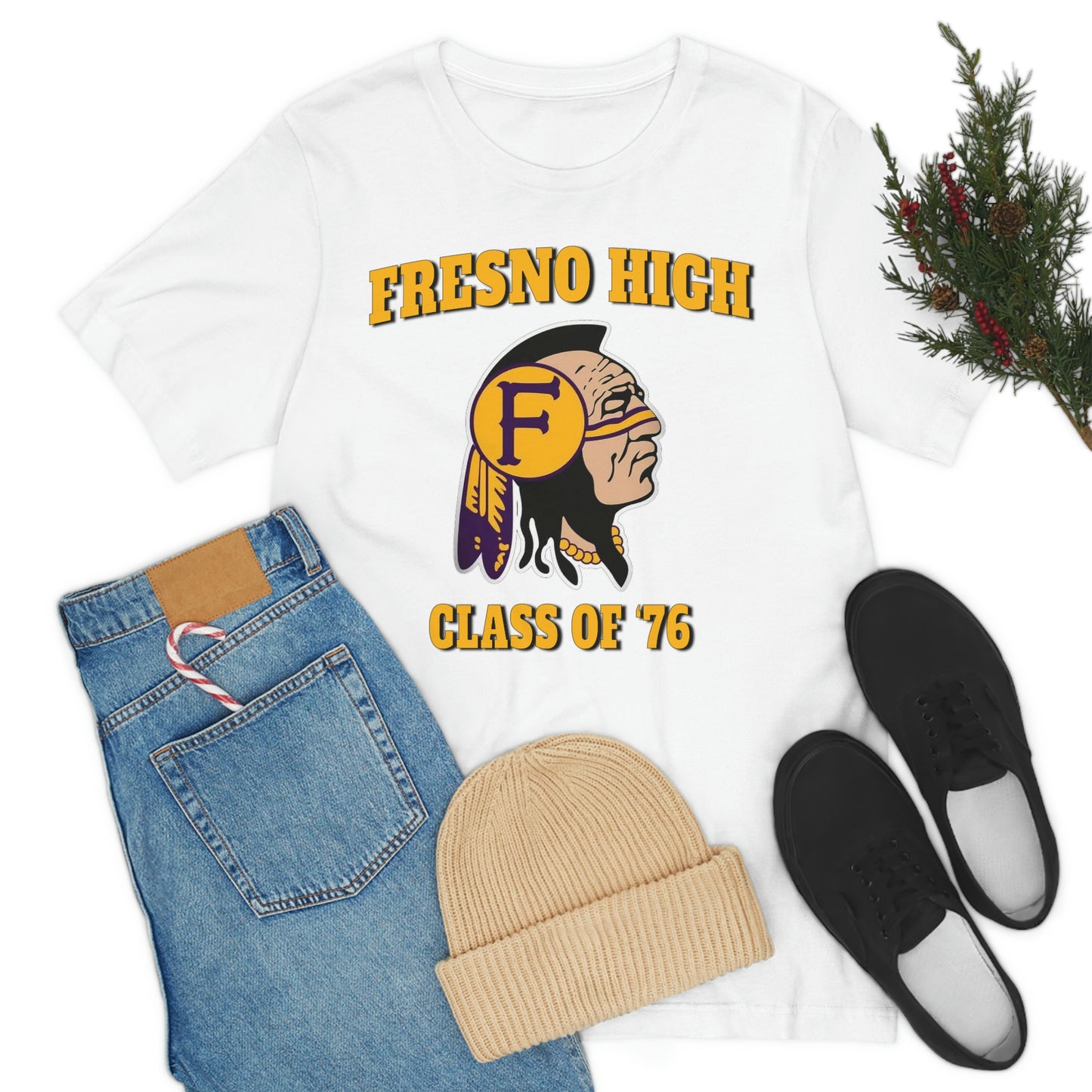 Class of 76 Fresno High - Unisex Jersey Short Sleeve Tee