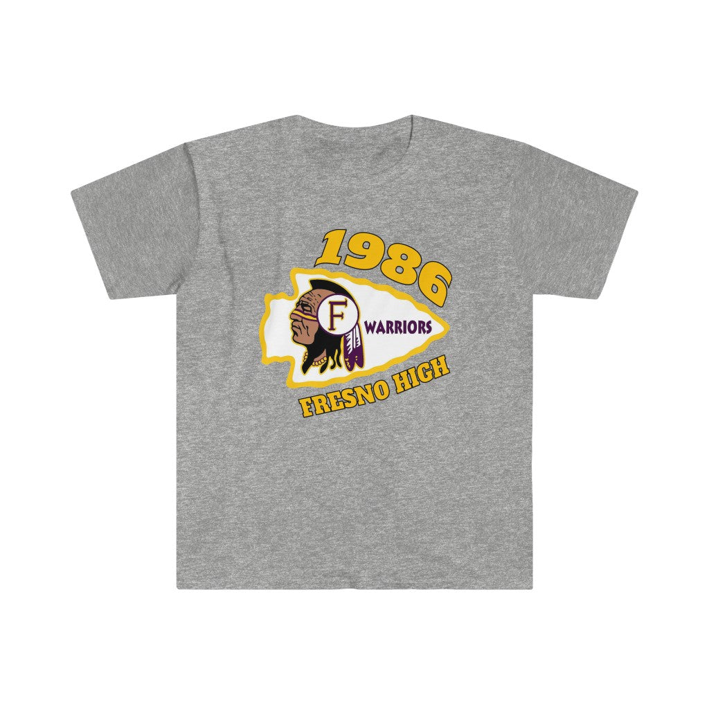 1986 Fresno High Warriors - Unisex Softstyle T-Shirt