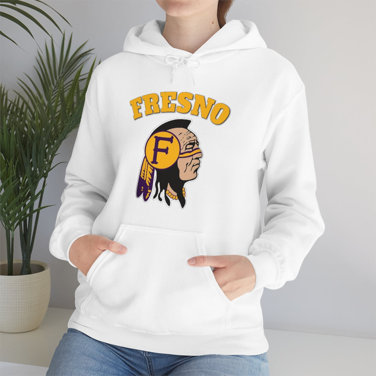 Fresno Indian Head - Unisex Heavy Blend™ Hooded Sweatshirt