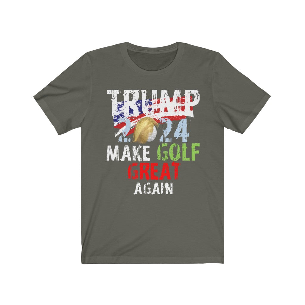 Trump Make Golf Great Again - Unisex Jersey Short Sleeve Tee