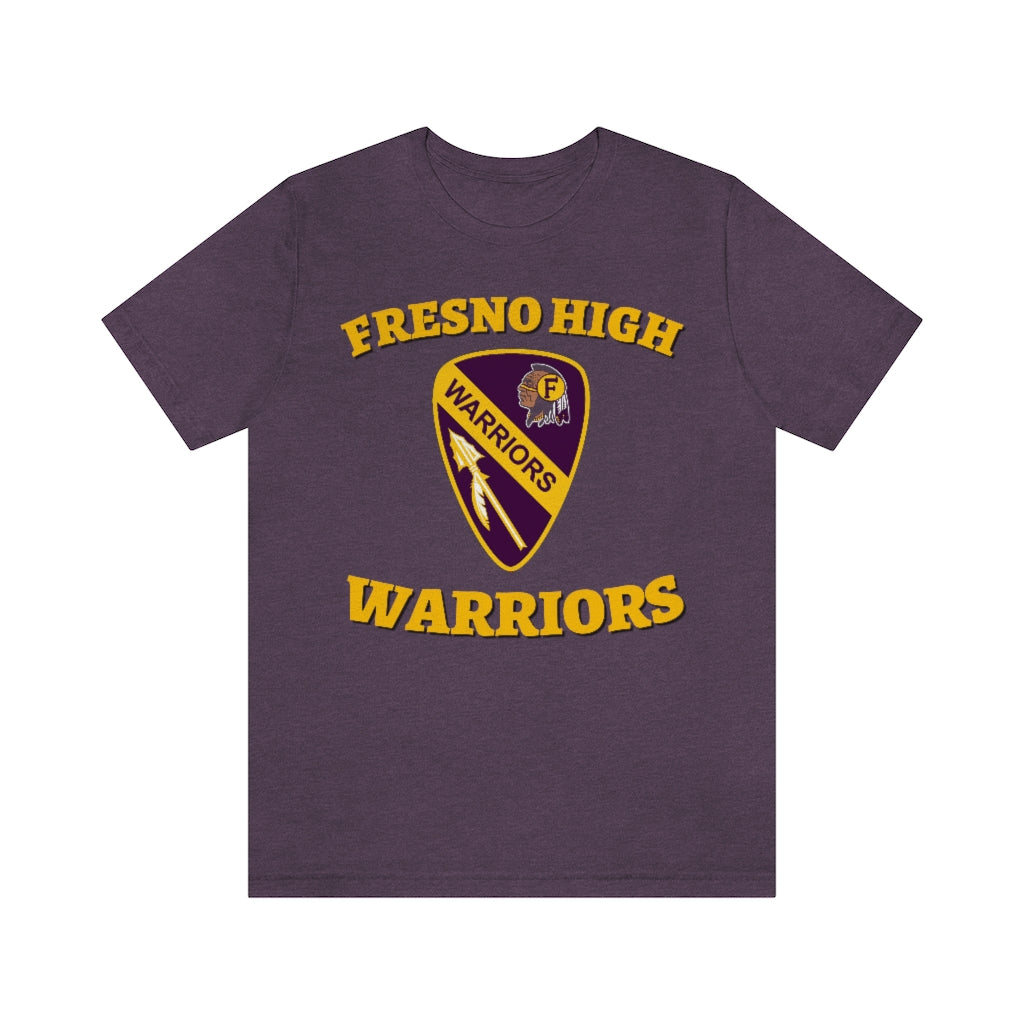 Fresno High Warriors Guitar Pick - Unisex Jersey Short Sleeve Tee