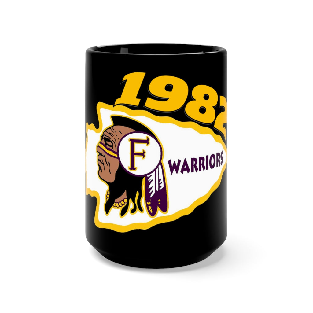 1982 Fresno High Warriors - Black Mug 15oz