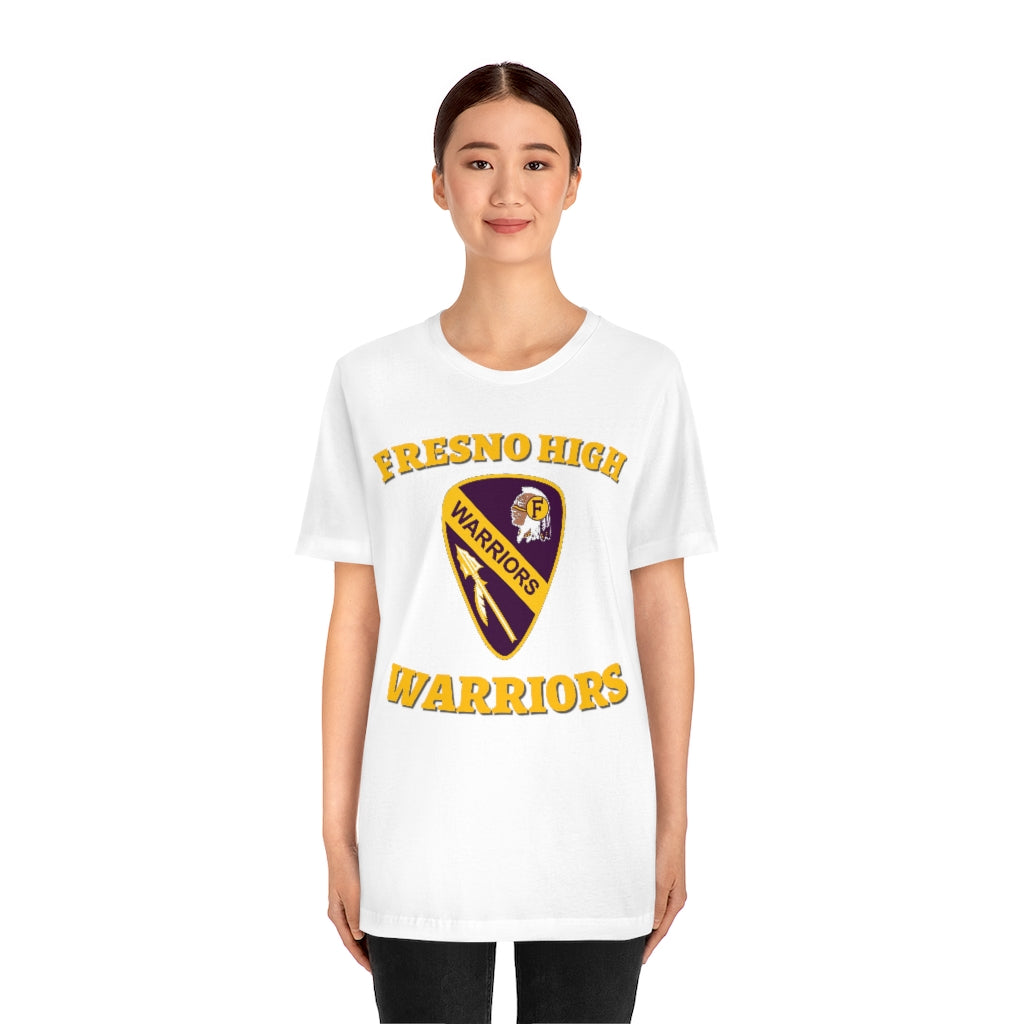 Fresno High Warriors Guitar Pick - Unisex Jersey Short Sleeve Tee