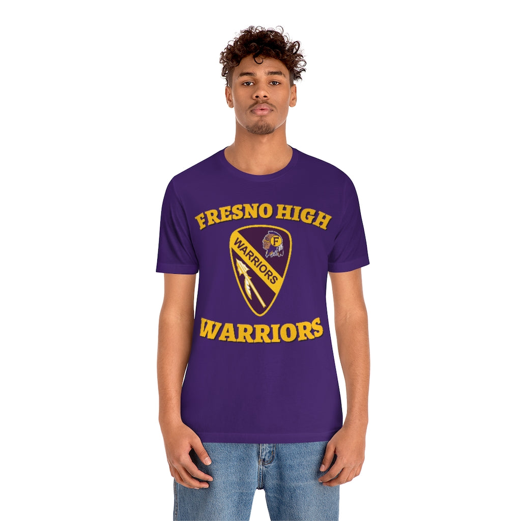 Fresno High Warriors Guitar Pick - Unisex Jersey Short Sleeve Tee