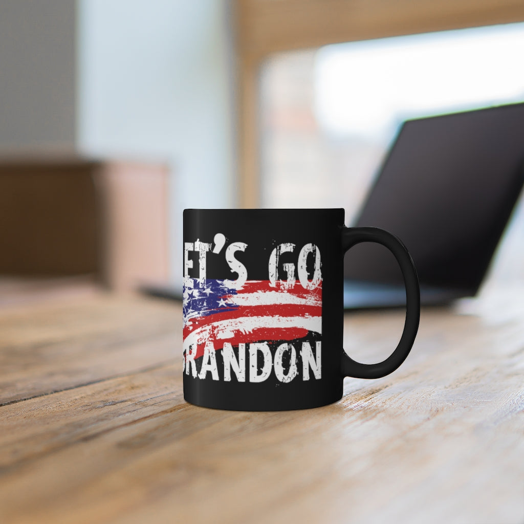 Let's Go Brandon - Black mug 11oz