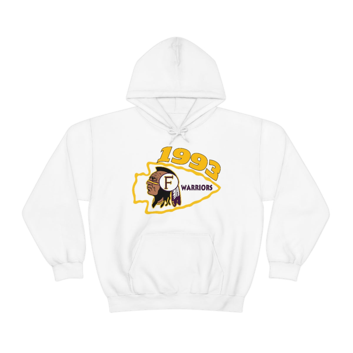 1993 Fresno High Warriors - Unisex Heavy Blend™ Hooded Sweatshirt