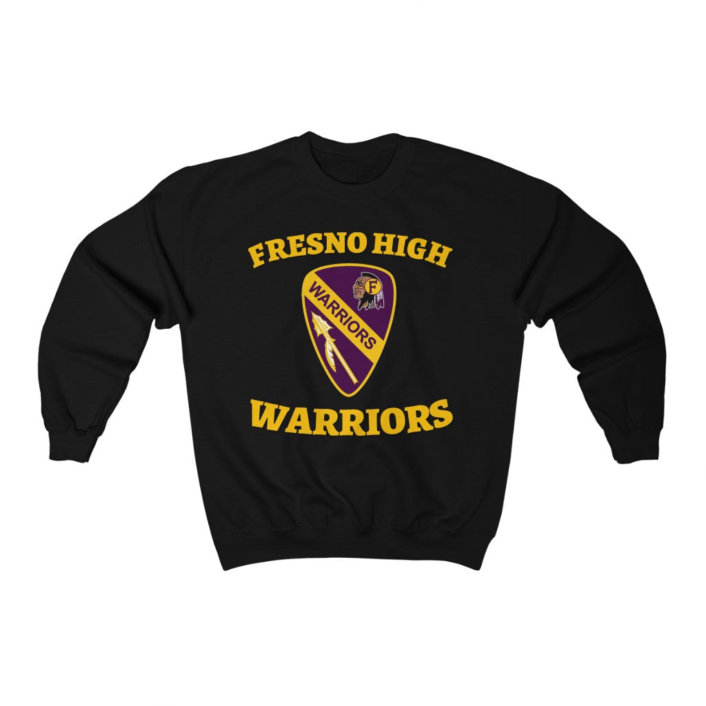 Fresno High Warriors Guitar Pick Gold - Unisex Heavy Blend™ Crewneck Sweatshirt