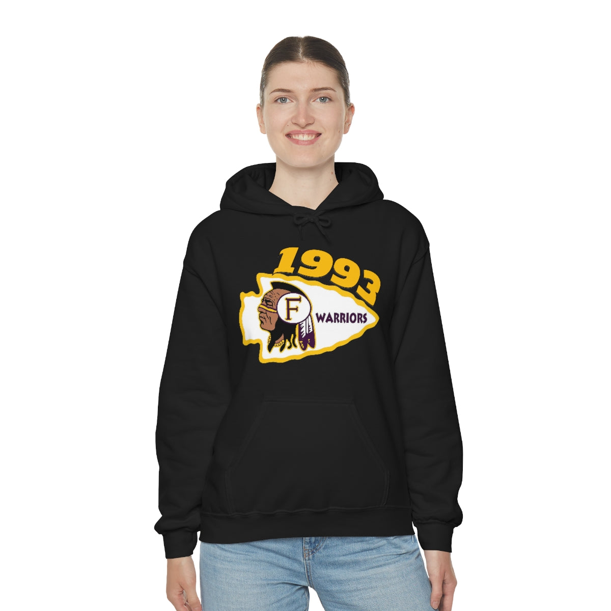 1993 Fresno High Warriors - Unisex Heavy Blend™ Hooded Sweatshirt