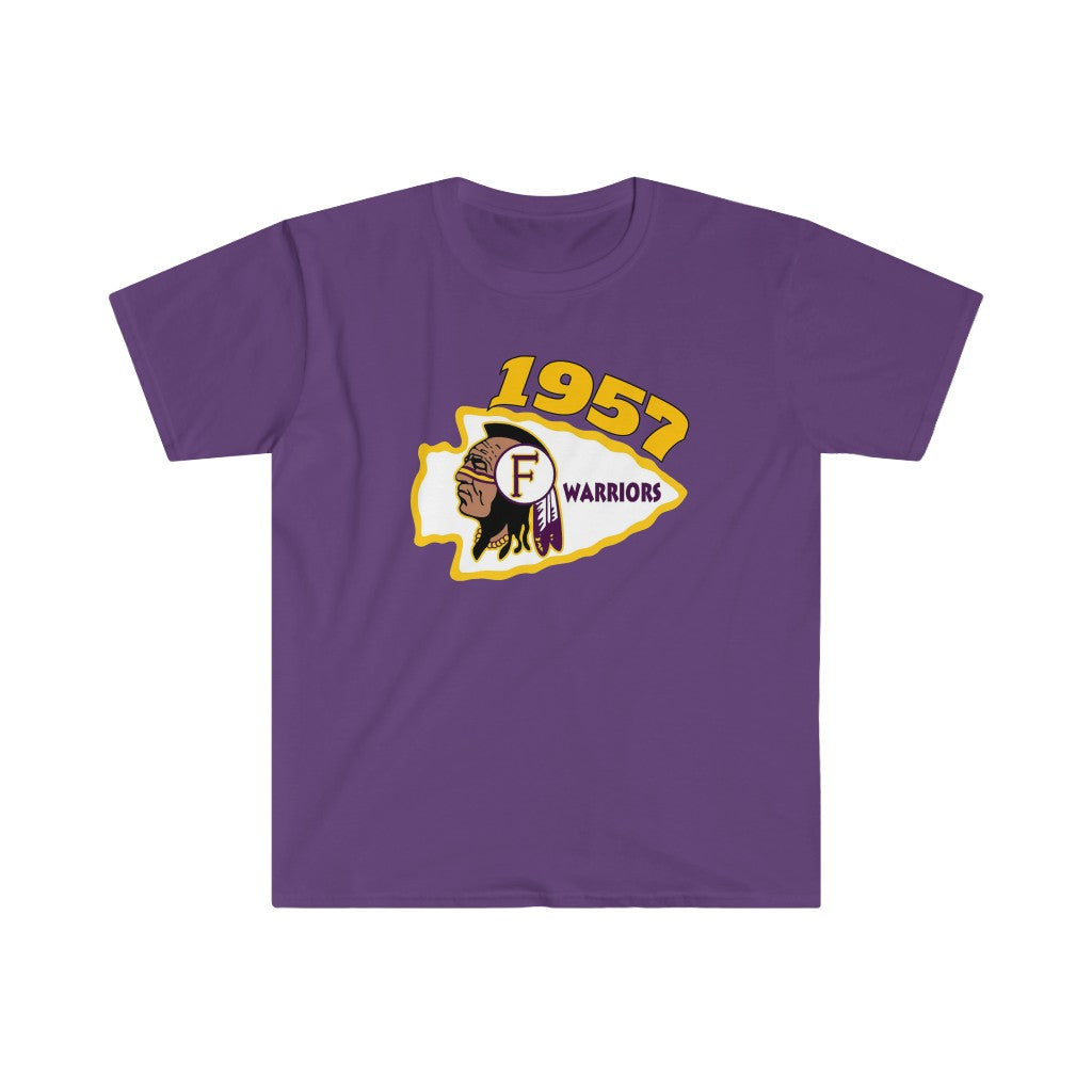 1957 Fresno High Warriors Top Side - Unisex Softstyle T-Shirt