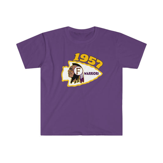 1957 Fresno High Warriors Top Side - Unisex Softstyle T-Shirt